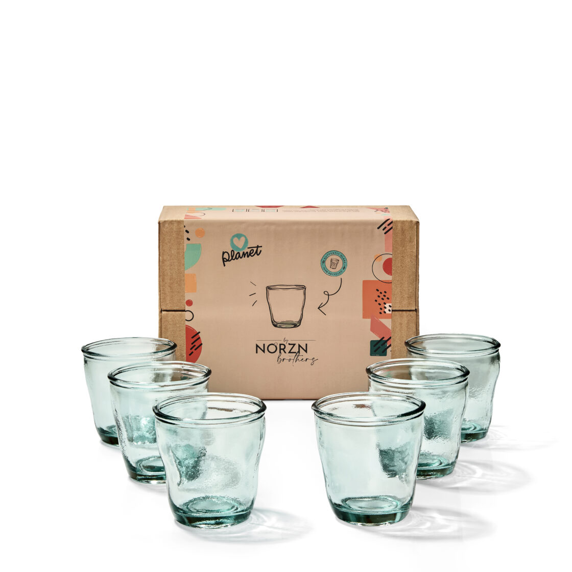 Vasos De Cristal Agua – Set De 6