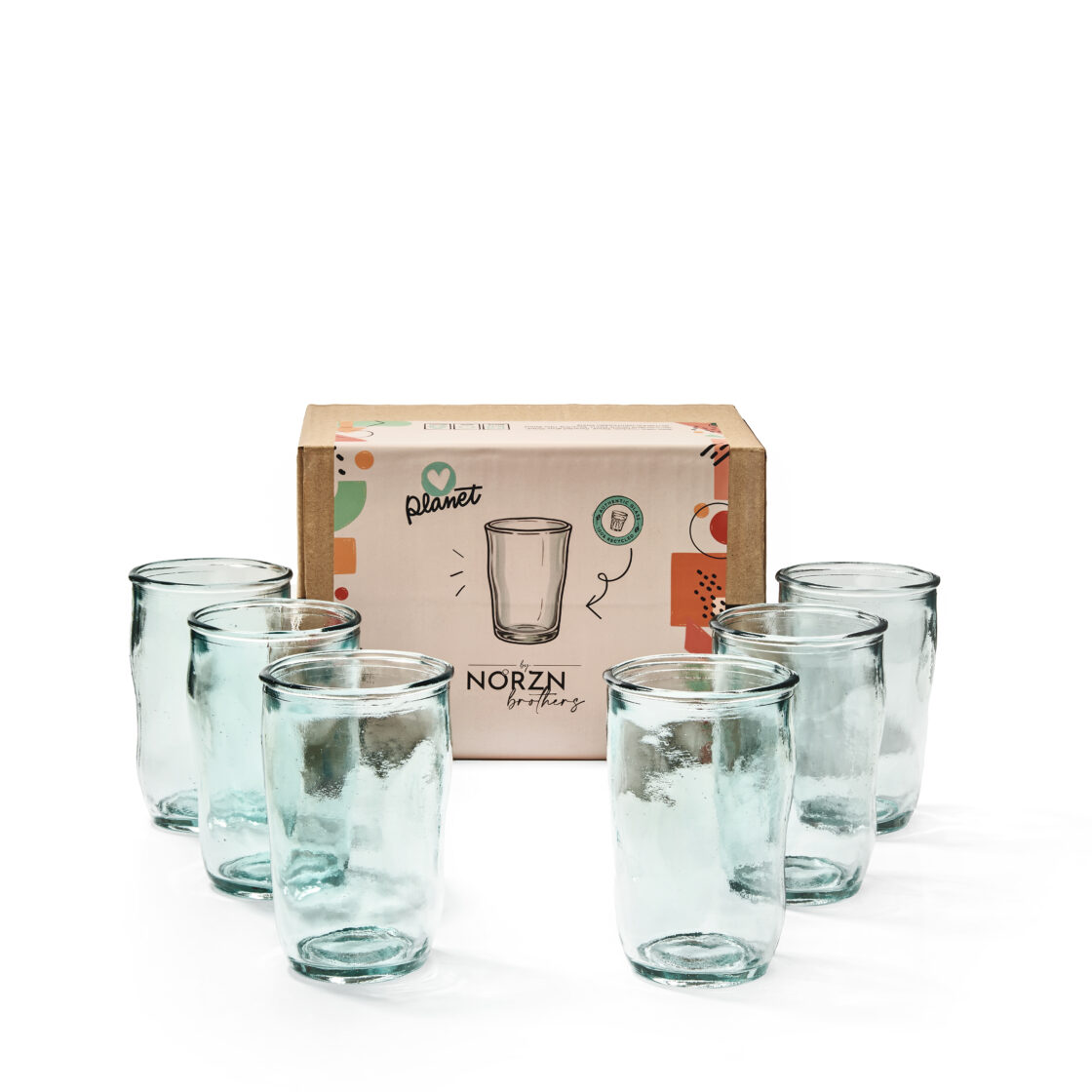 Vasos De Cristal Agua – Set De 6